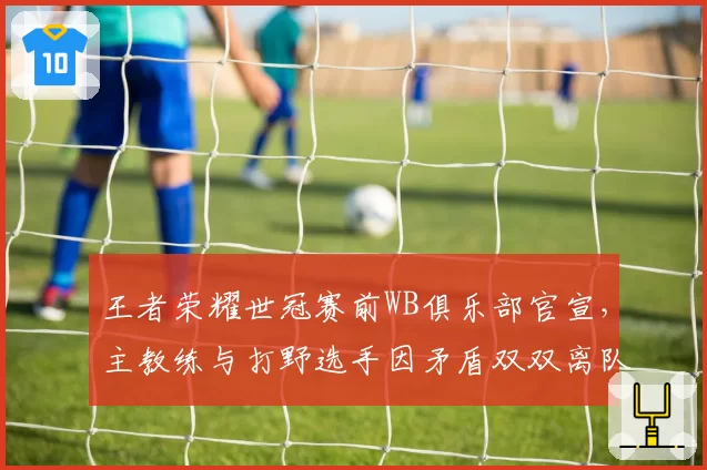 王者荣耀世冠赛前WB俱乐部官宣,主教练与打野选手因矛盾双双离队