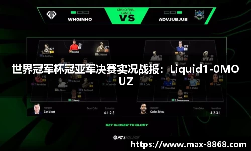 世界冠军杯冠亚军决赛实况战报：Liquid1-0MOUZ